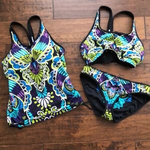 Three piece Athleta swim attire